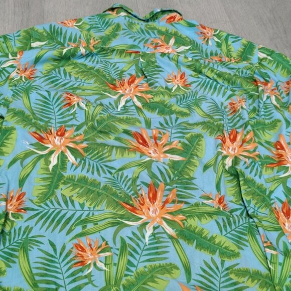 Two Pack Men's😉Haband Mens X And Duke Hawaiian Shirt XL Tropical Floral Print - Picture 4 of 4